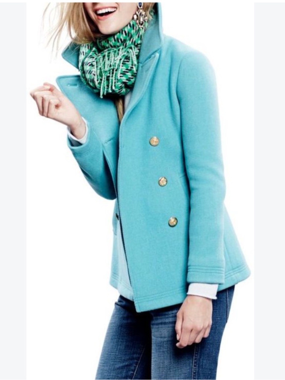 J. Crew Stadium Cloth Nello Gori Wool Blend Coat 6
